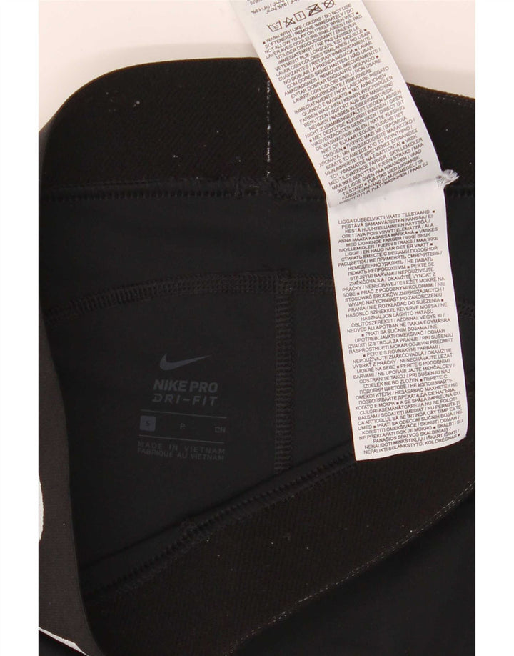 Nike Short de sport Dri Fit Graphic pour femme UK 8 Small Noir Polyester