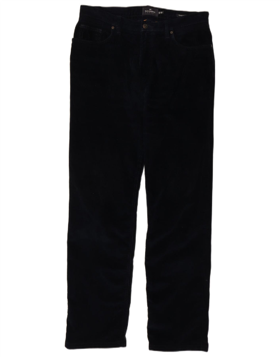 MARKS & SPENCER Pantalon droit en velours côtelé pour homme W32 L31 Bleu marine en coton
