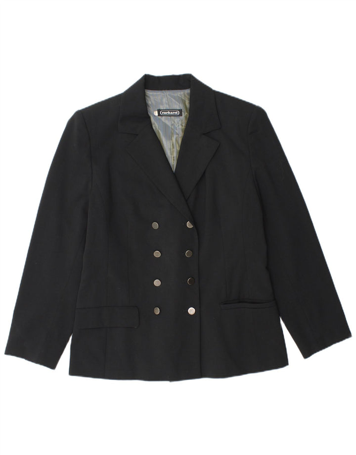 Cacharel Veste Blazer Croisée Femme IT 38 XS Noir Polyester