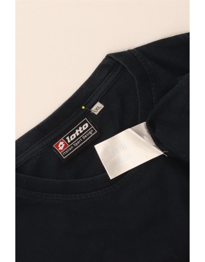 LOTTO Haut Homme Manches Longues XL Bleu Marine Coton