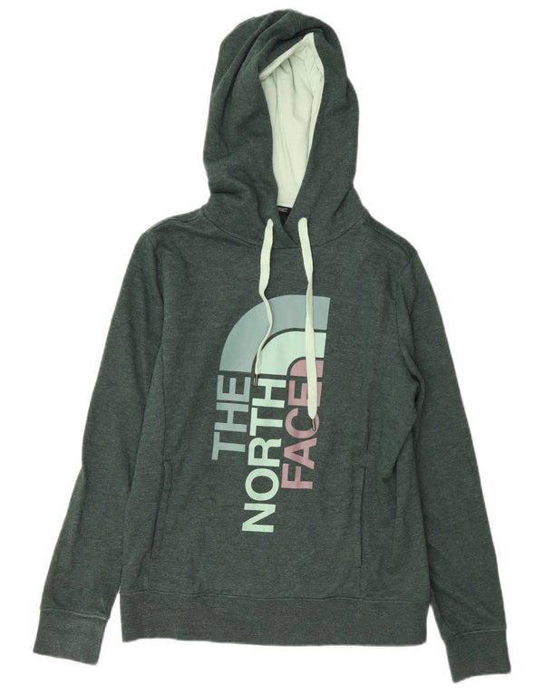 The North Face Pull à capuche graphique pour femme UK 14 Coton vert moyen