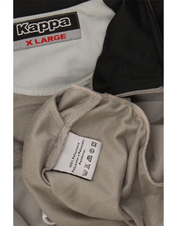 Kappa Veste de survêtement pour homme XL Gris Colorblock Polyester