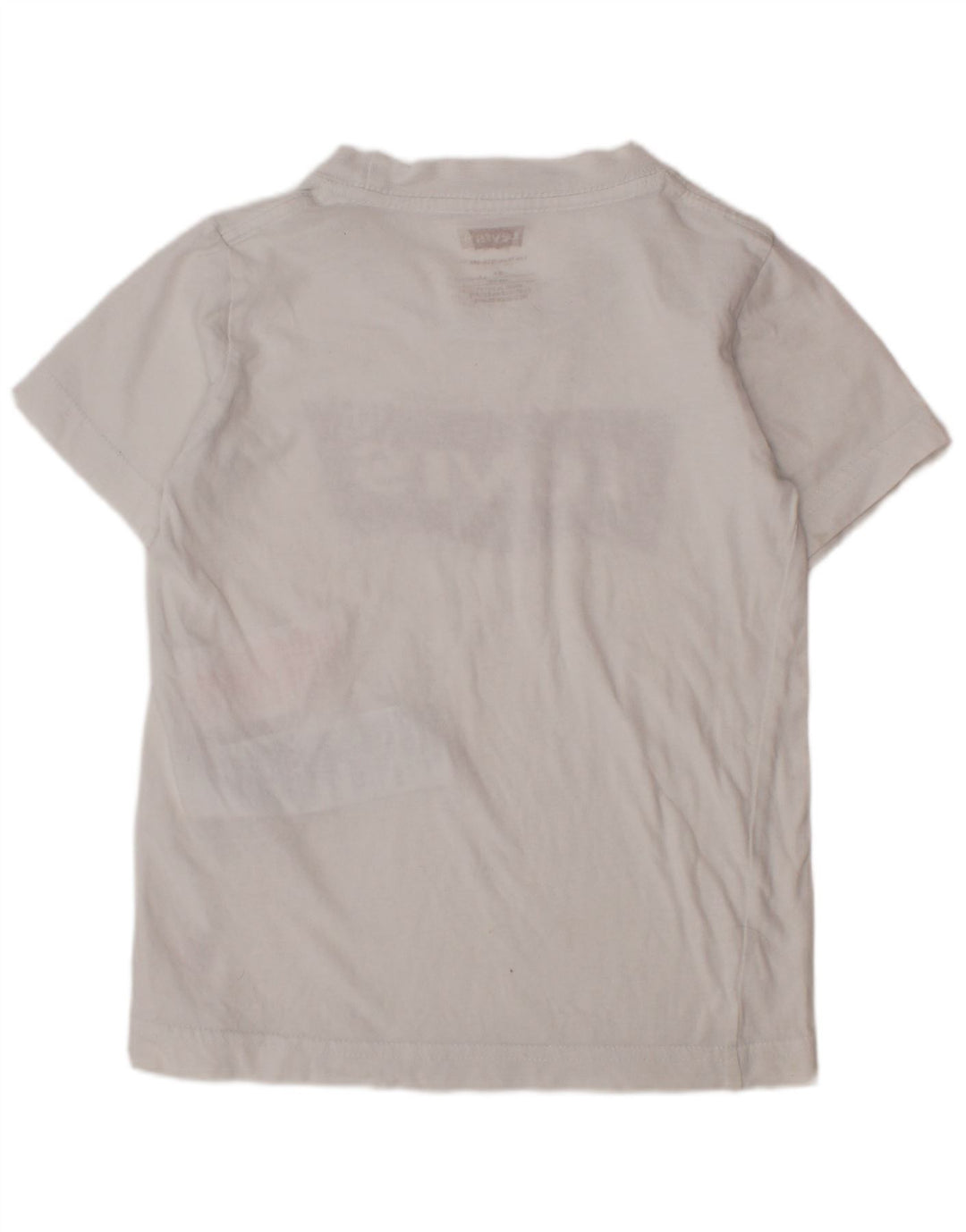 LEVI'S T-Shirt Graphique Garçon 3-4 Ans Blanc Coton