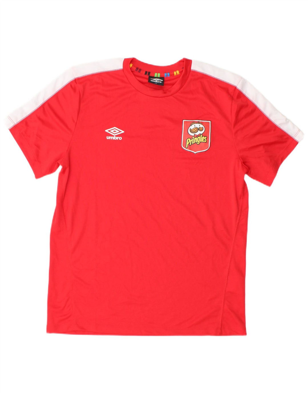 UMBRO T-Shirt Homme Petit Rouge Colorblock Polyester