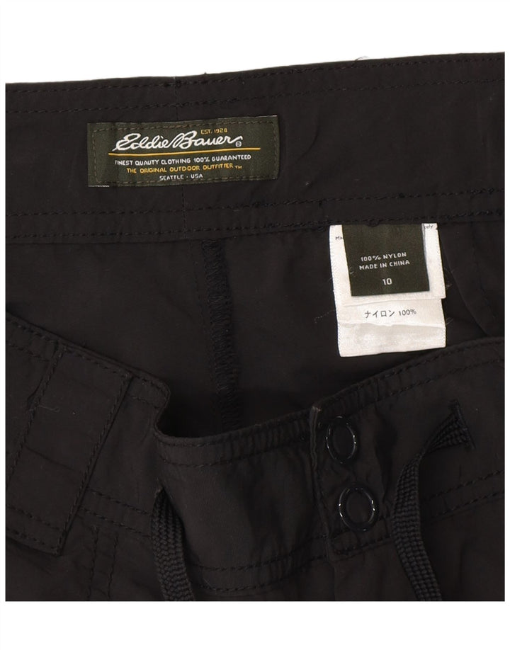 EDDIE BAUER Womens Chino Shorts US 10 Large W34  Black Nylon Vintage Eddie Bauer and Second-Hand Eddie Bauer from Messina Hembry 