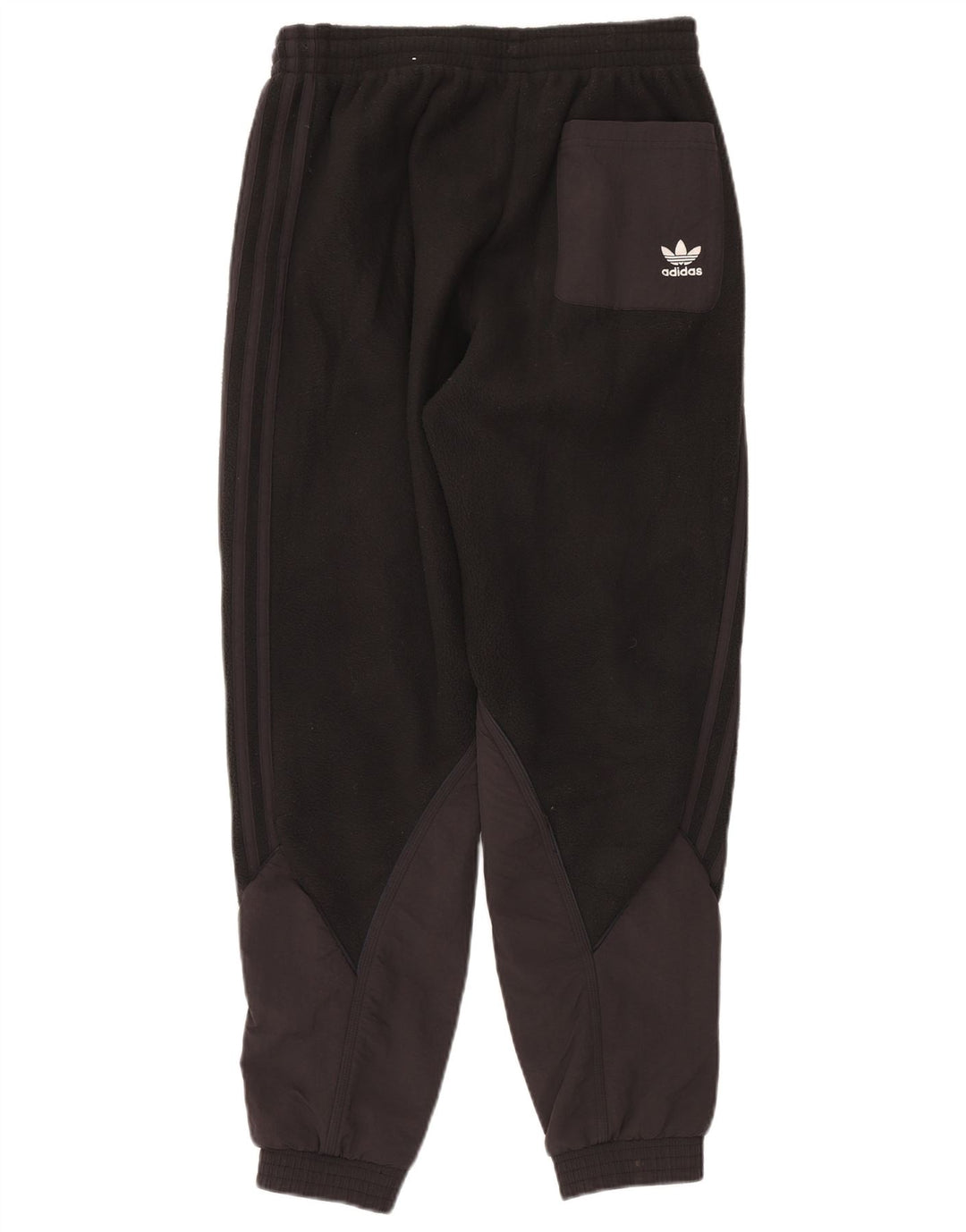 ADIDAS Pantalon de survêtement en polaire pour homme, jogging, petit, noir, polyester