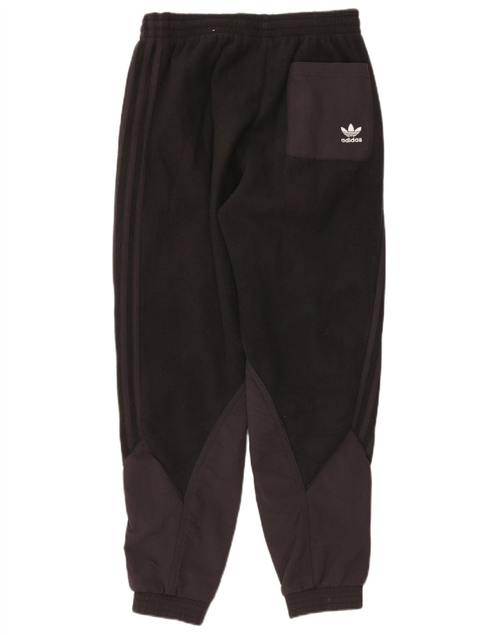 ADIDAS Pantalon de survêtement en polaire pour homme, jogging, petit, noir, polyester