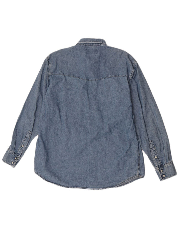 Lee Chemise en Jean Small Bleu Coton Homme
