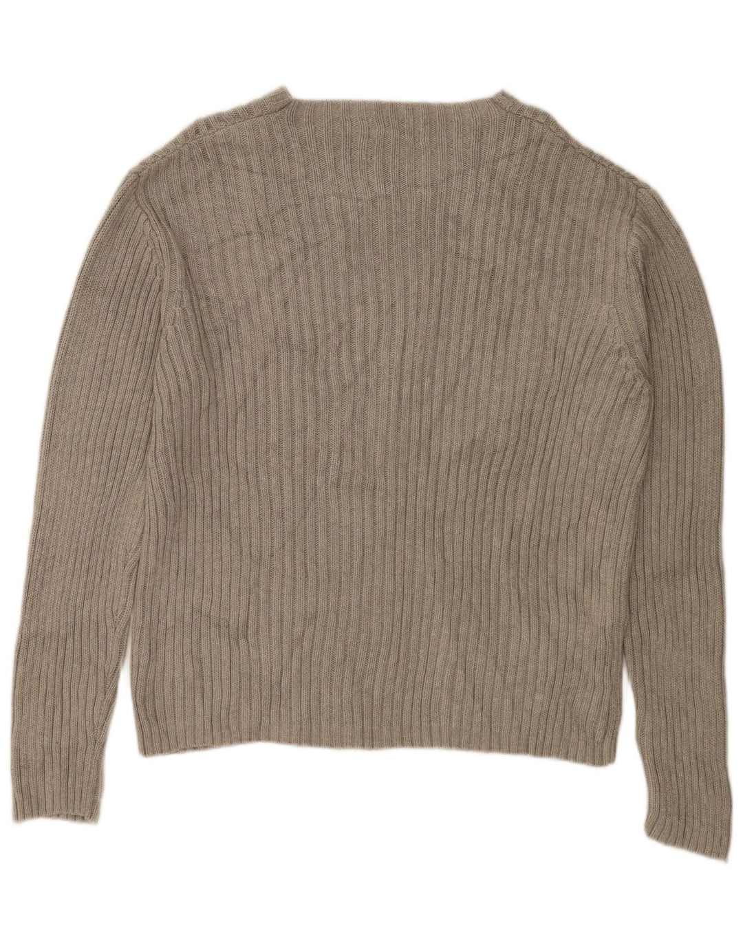 DKNY Pull col bateau pour femme UK 16 Large Gris Coton