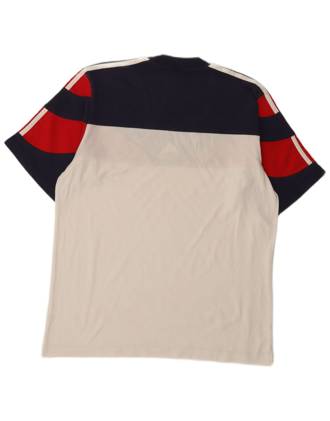 Adidas T-Shirt Homme Top UK 40/42 Moyen Multicolore Colourblock Coton