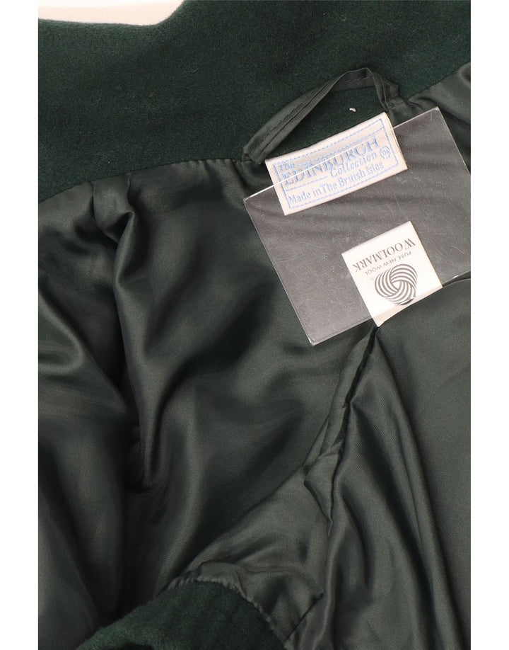 EDINBURGH Manteau surdimensionné pour femme UK 10 Petite laine verte