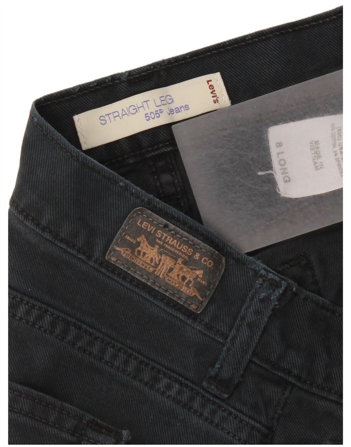 Levi's Jean droit 505 femme US 8 Medium W30 L32 Bleu marine Coton