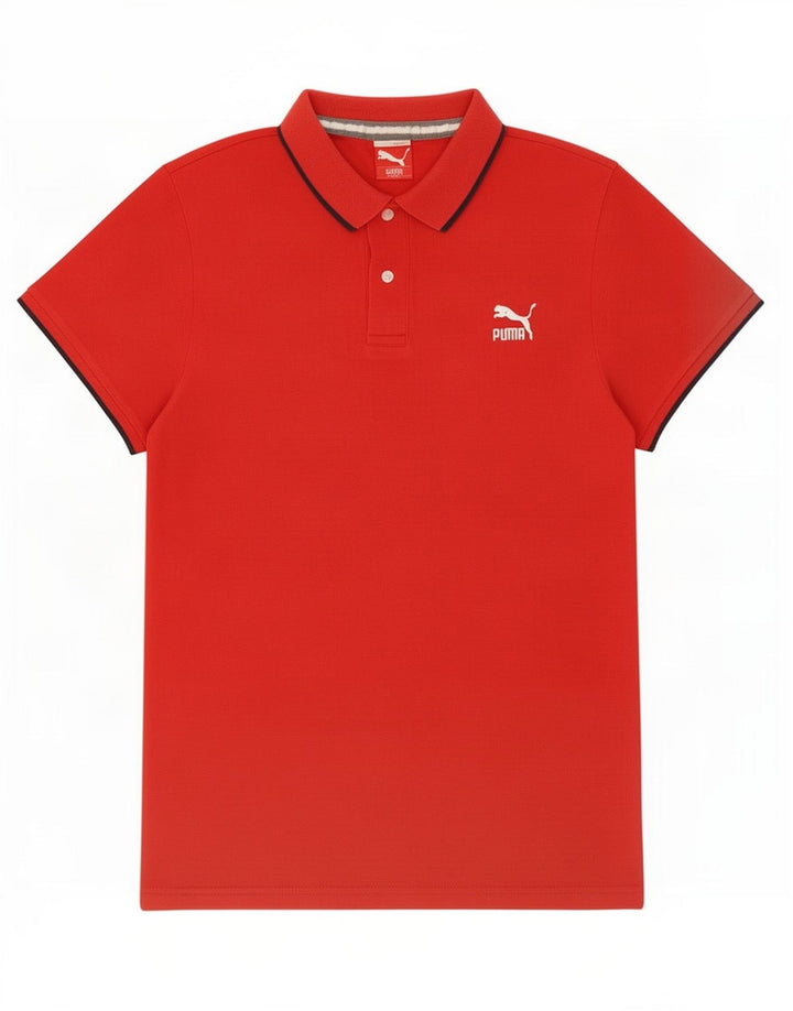 Puma Polo Homme Grand Rouge Coton
