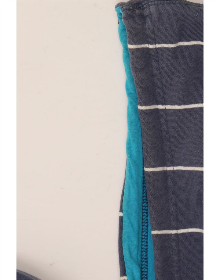 Puma Pull à capuche pour homme Large Bleu marine rayé