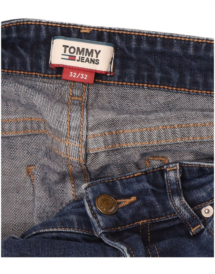 TOMMY HILFIGER Jean Bootcut Homme W32 L32 Bleu Coton