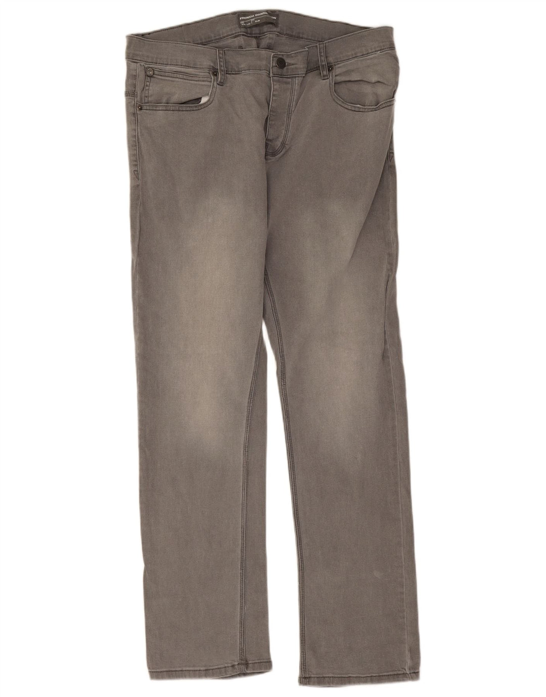 French Connection Jean Slim Homme W36 L32 Gris Coton