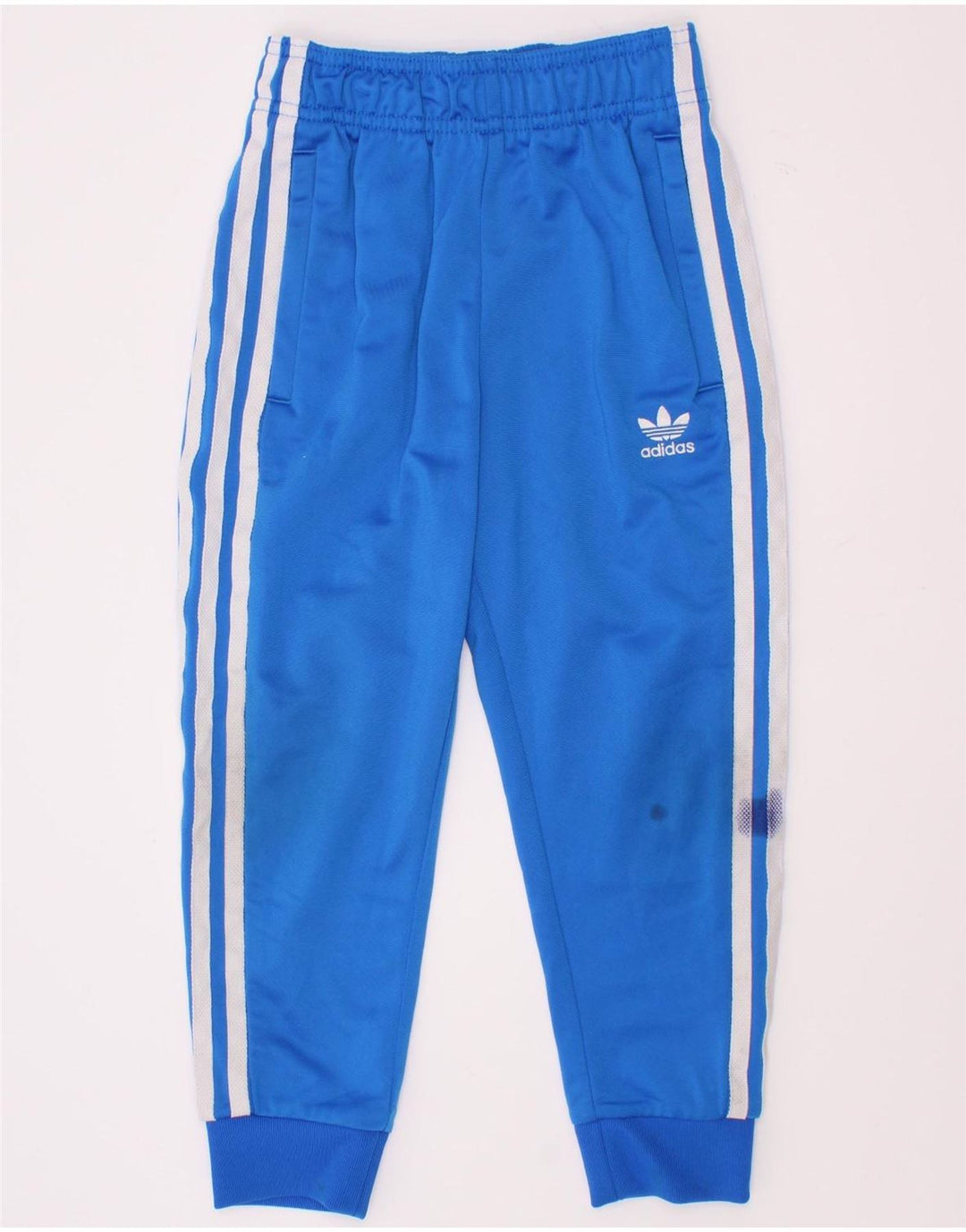 Adidas Pantalon de survêtement garçon Joggers 5-6 ans Bleu Polyester