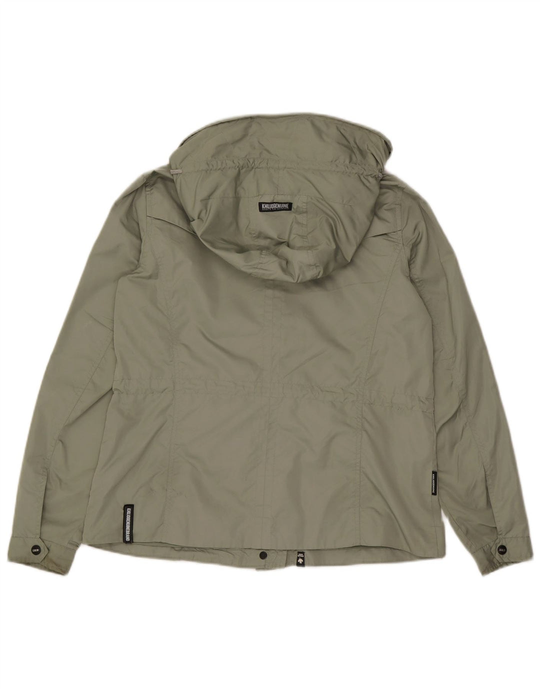 KHUJO Veste utilitaire à capuche pour femme UK 14 Polyester vert moyen