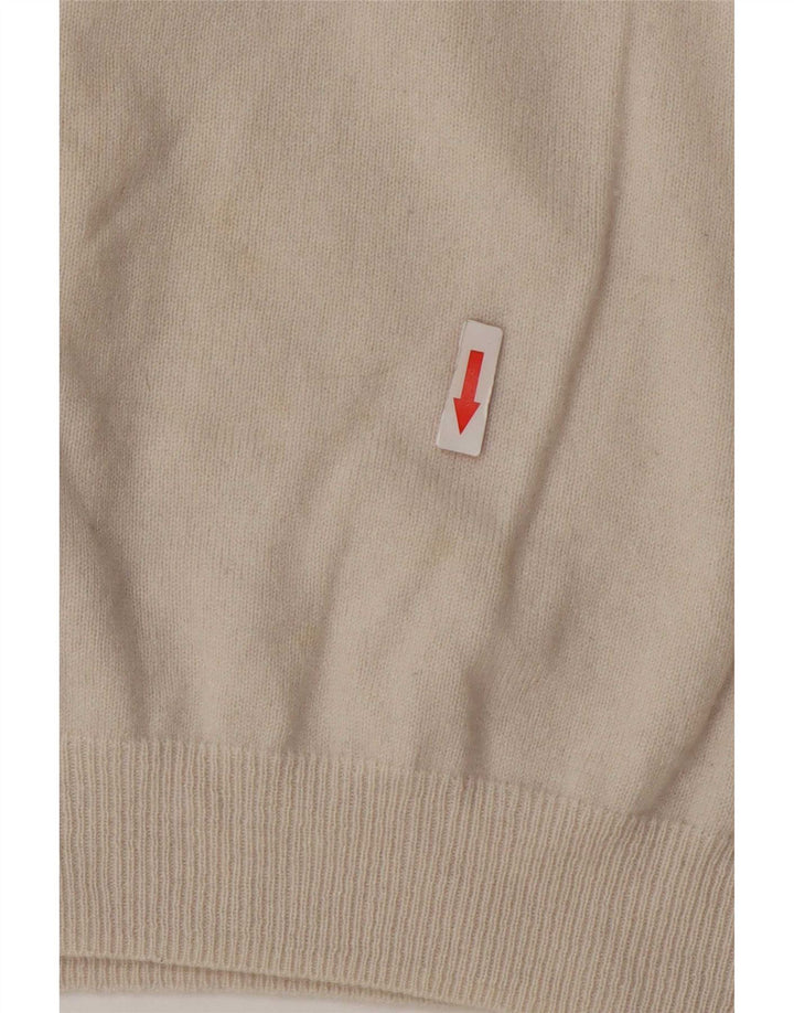 Massimo Dutti Pull col roulé pour femme UK 16 Grande laine beige