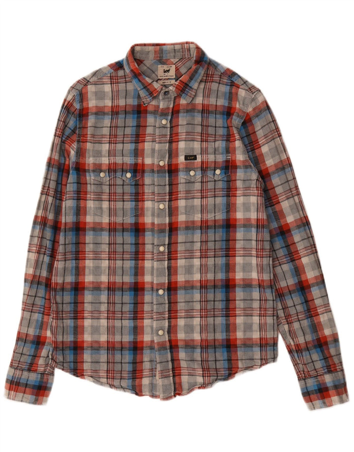 Lee Chemise en flanelle coupe régulière pour homme en coton à petits carreaux multicolores