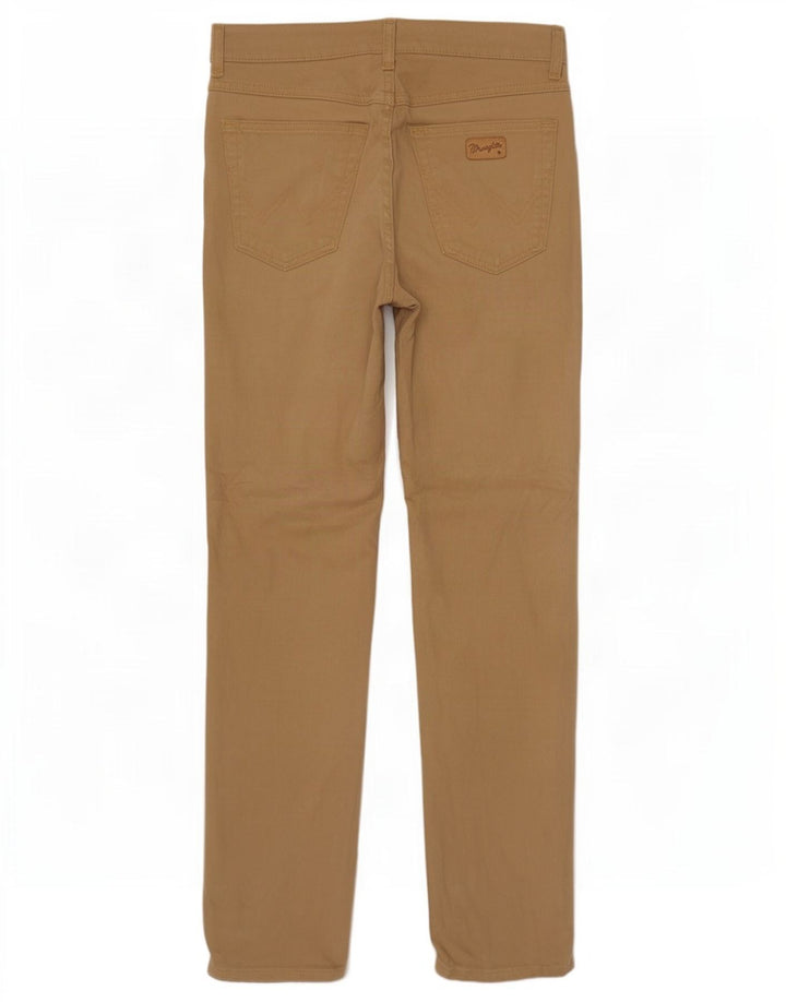 Wrangler Jean droit extensible Texas W32 L30 pour homme en coton marron