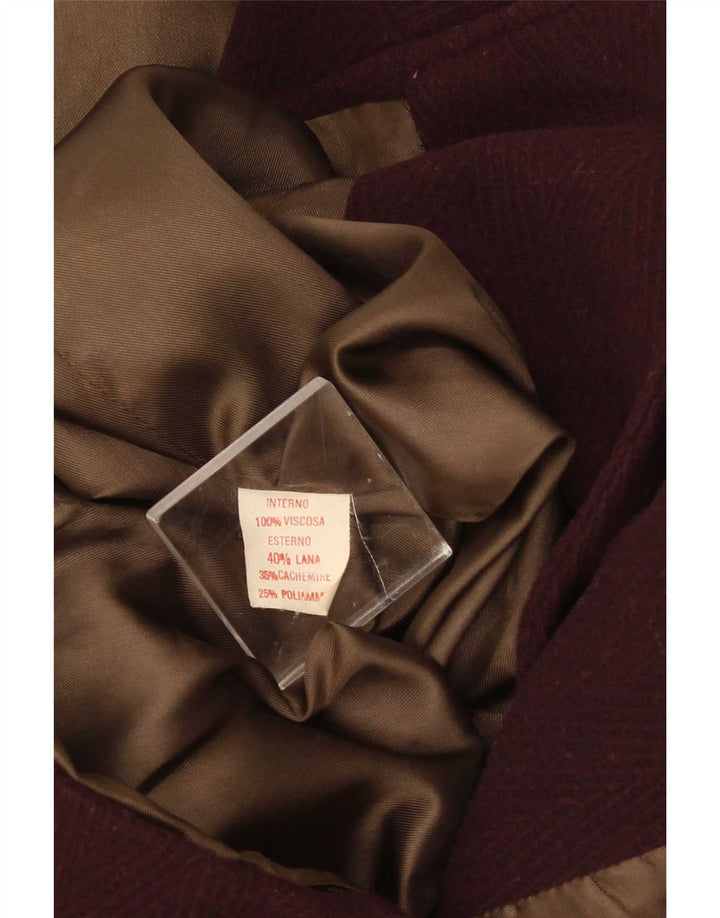 Wampum Veste Blazer 2 Boutons Homme UK 42 XL Laine Bordeaux