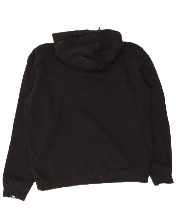 Ellesse Pull à capuche pour femme UK 12 Medium Noir Coton