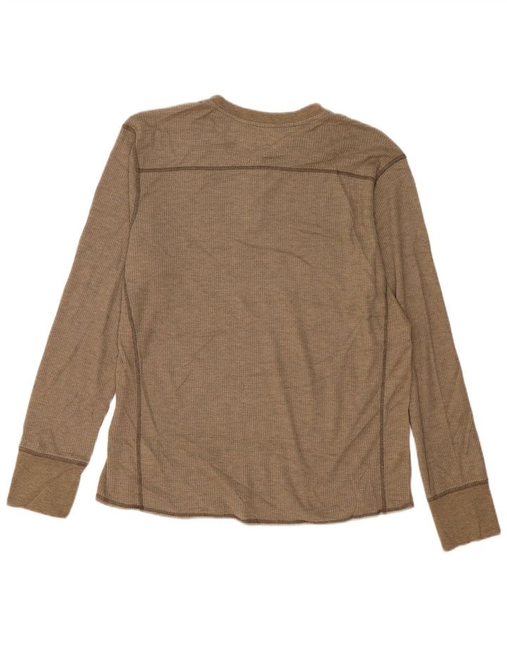 Eddie Bauer Haut pour homme à manches longues en polyester beige
