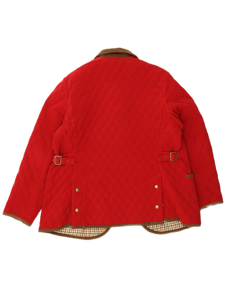 Orvis Veste matelassée surdimensionnée pour femme UK 16 Large Rouge Polyester