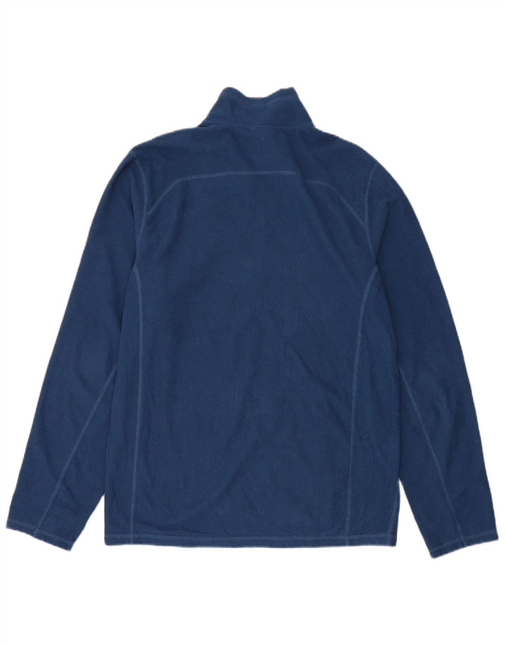 The North Face Pull polaire à col zippé pour homme Bleu marine moyen Polyester