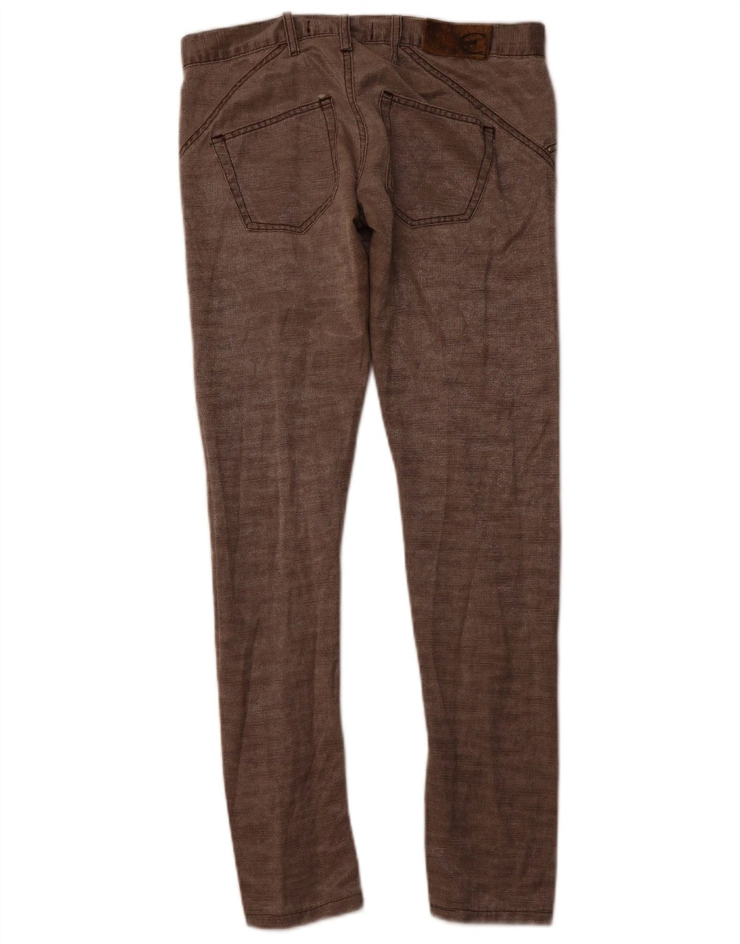 JUST CAVALLI Pantalon décontracté slim pour femme IT 40 Small W30 L30 Marron Coton