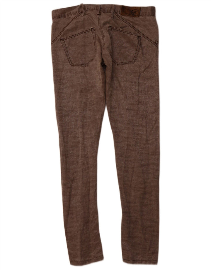 JUST CAVALLI Pantalon décontracté slim pour femme IT 40 Small W30 L30 Marron Coton