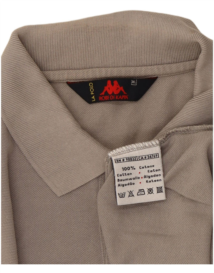 Kappa Polo Homme XL Gris Coton