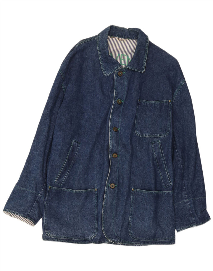 Seventy Veste en jean pour homme UK 40 Large Bleu