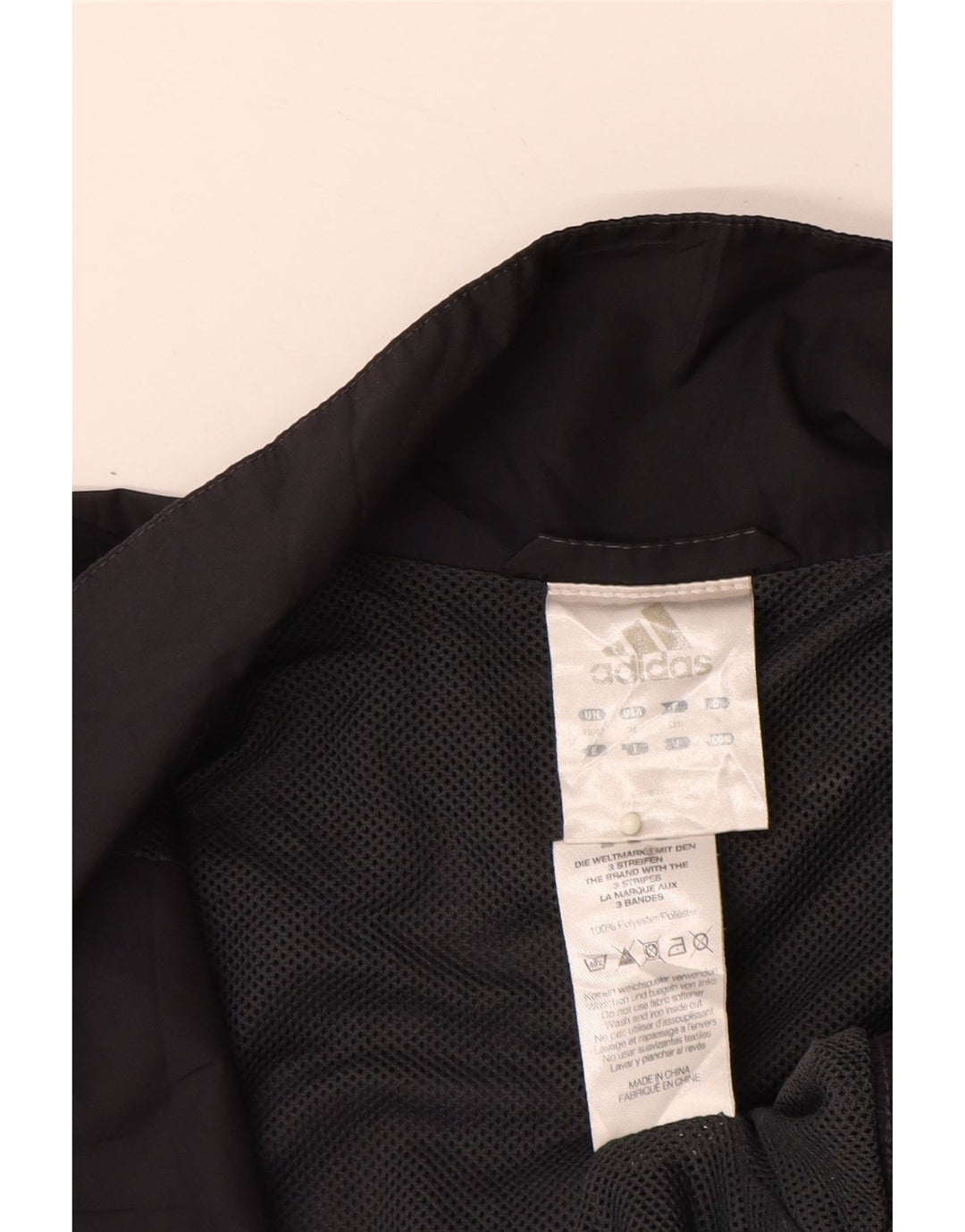 ADIDAS Veste de survêtement pour homme UK 40/42 Medium Noir Colourblock