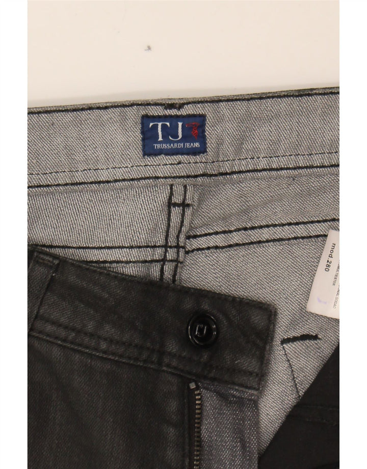 TRUSSARDI Womens Slim Jeans W27 L30 Black Cotton Vintage Trussardi and Second-Hand Trussardi from Messina Hembry 