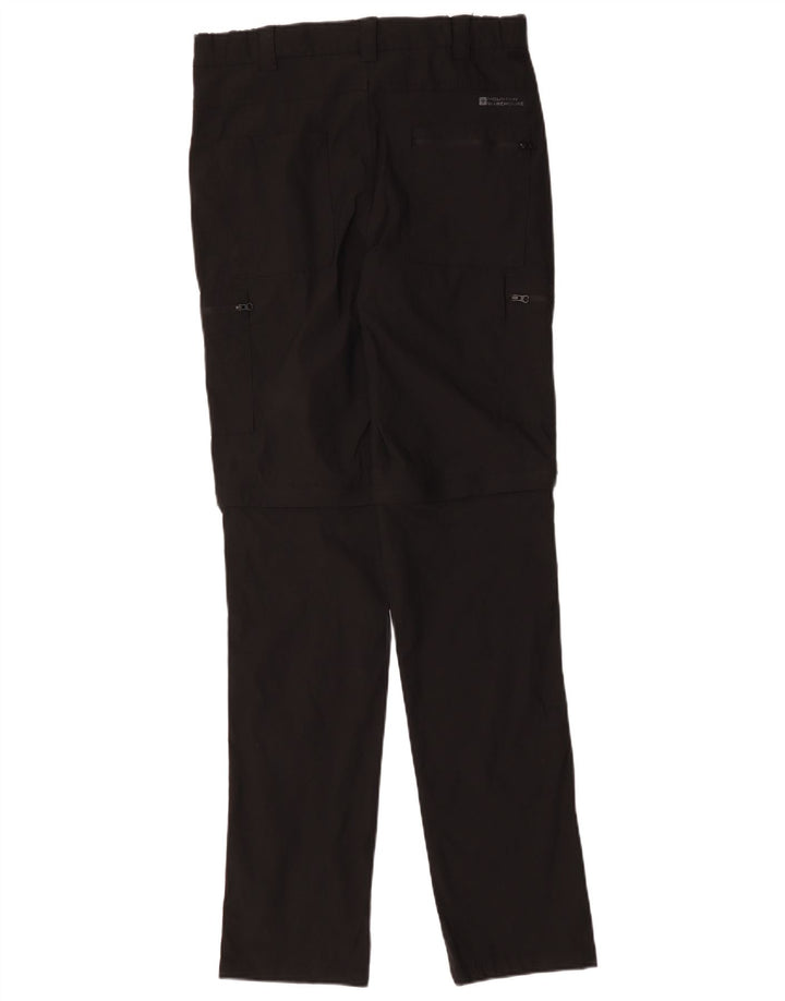 Mountain Warehouse Pantalon Cargo Droit Homme W30 L33 Nylon Noir