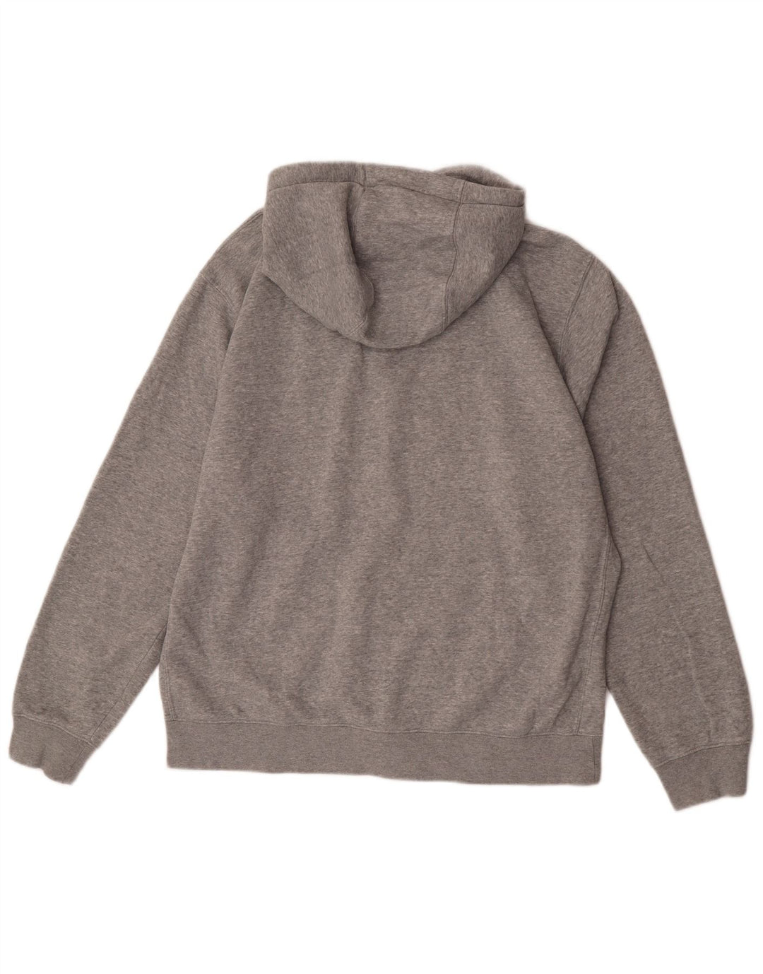 Nike Pull à capuche zippé coupe classique pour homme, grand coton gris
