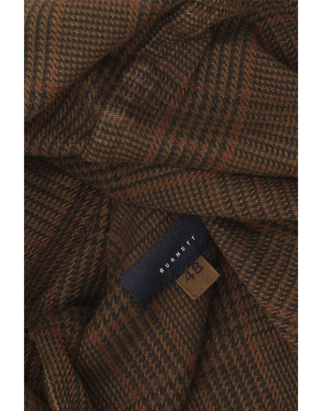 vintage Homme 3 Bouton Blazer Veste IT 48 Medium Brown Check