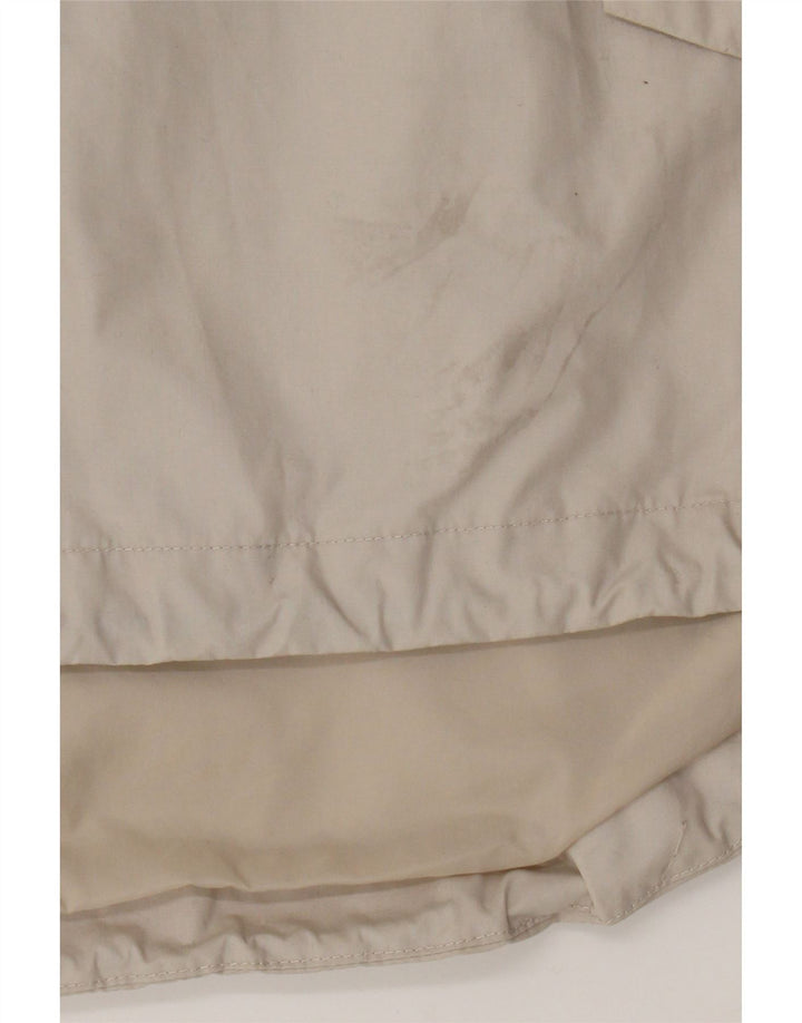 Kickers Veste Anorak à capuche graphique pour homme UK 40 Large Beige Polyester