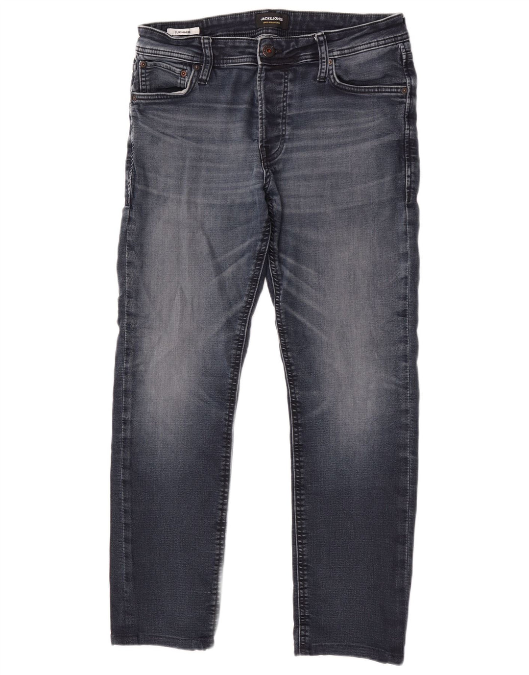 Jack & Jones Jean Slim GLENN W33 L30 Homme Bleu Coton