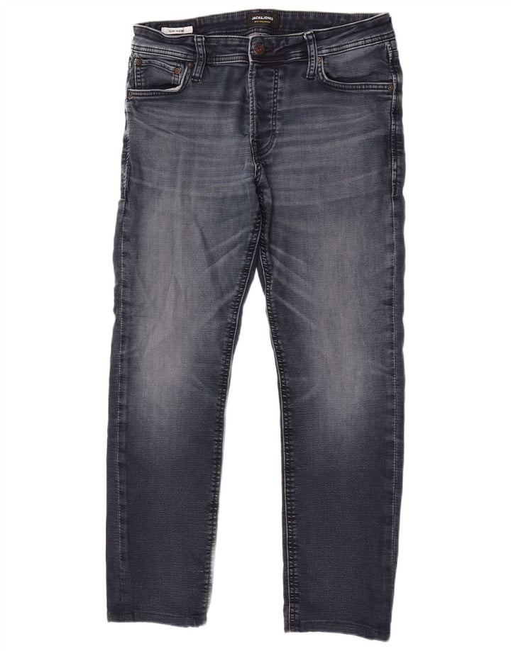 Jack & Jones Jean Slim GLENN W33 L30 Homme Bleu Coton
