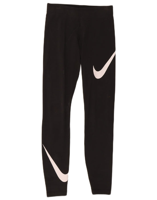 Nike Legging graphique pour femme UK 8 Small Noir Coton