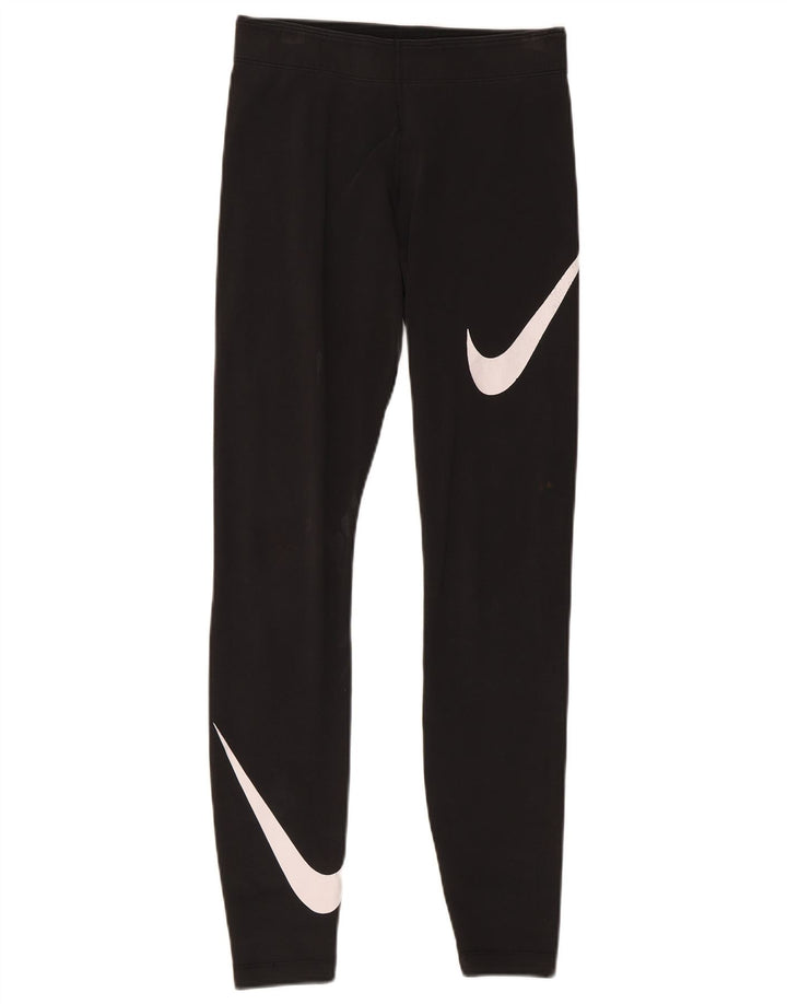 Nike Legging graphique pour femme UK 8 Small Noir Coton