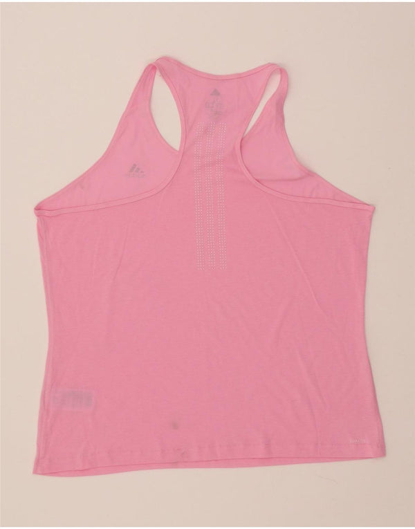 ADIDAS Femmes Climalite Débardeur UK 20/22 XL Rose Polyester