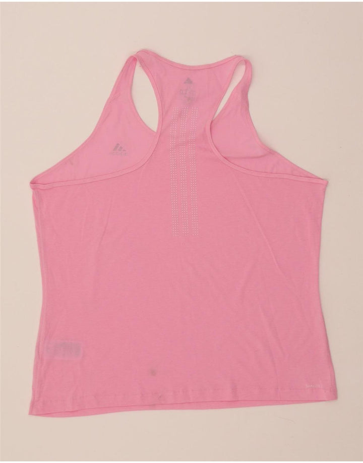ADIDAS Femmes Climalite Débardeur UK 20/22 XL Rose Polyester