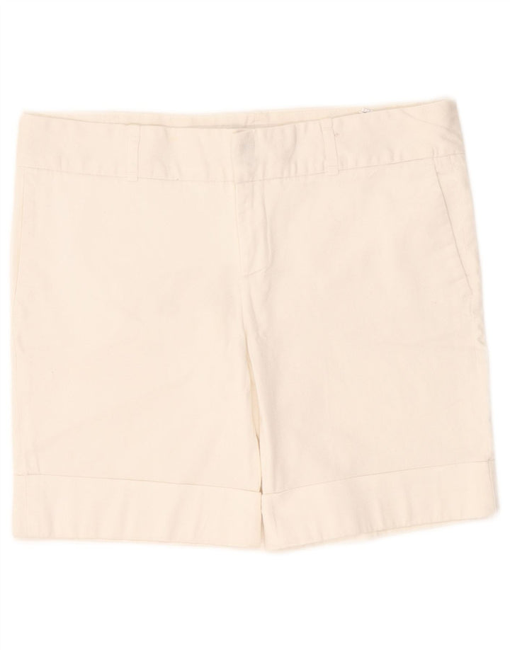 Zara Short Chino Femme EU 40 Medium W30 Coton Blanc