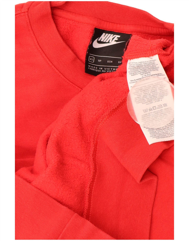 NIKE Sweat-shirt pour homme XS Rouge Coton
