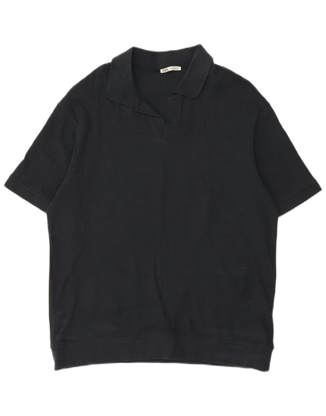 Polo Homme Zara XL Noir Coton