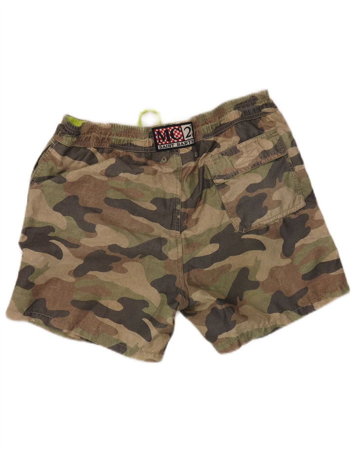 MC2 SAINT BARTH Short de Bain Homme Kaki Moyen Polyester